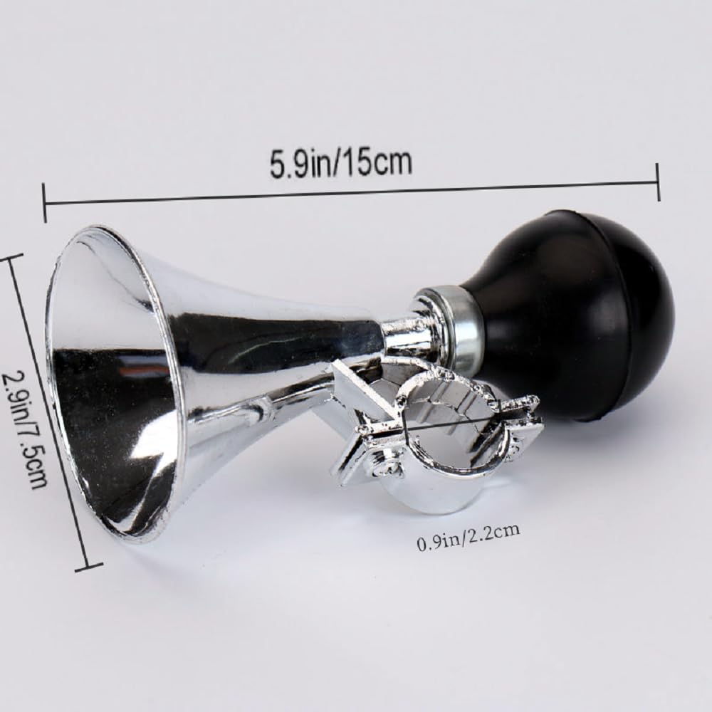 Bicycle Bell, Kids Children Bicycle Scoote, Cycling Air Squeeze Honking Horn, Handlebars Squeeze Bulb Loudspeaker, Bicycle General Accessories, Bicycle Hooter, Bike Bugle image number 4