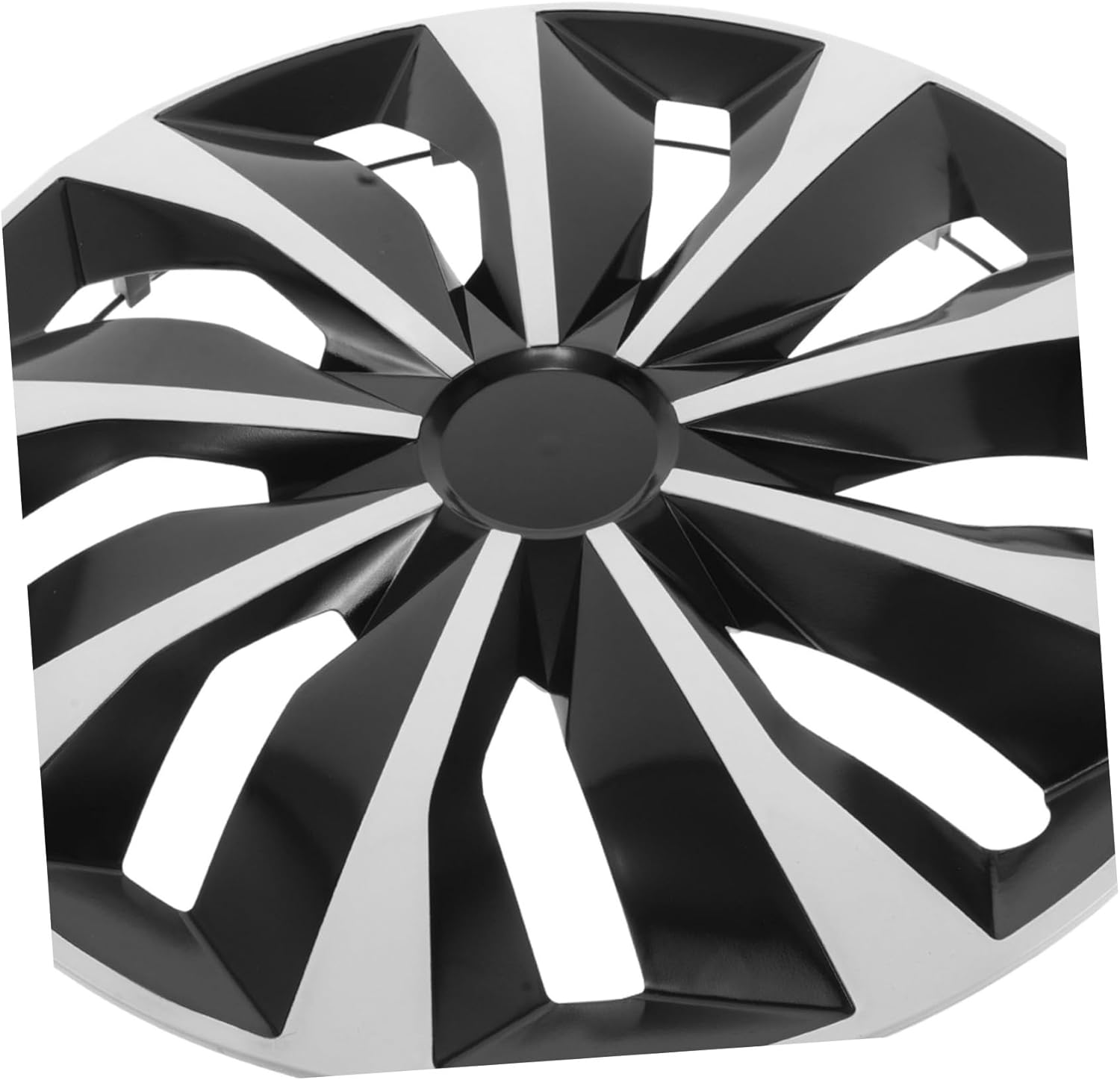 Anneome Universal 15-Inch White Wheel Rim Cover Hubcap for Cars Steel Automotive Wheel Hubcap Replacement Decorative Front Hub Cover Suitable for Vehicle Tires image number 6