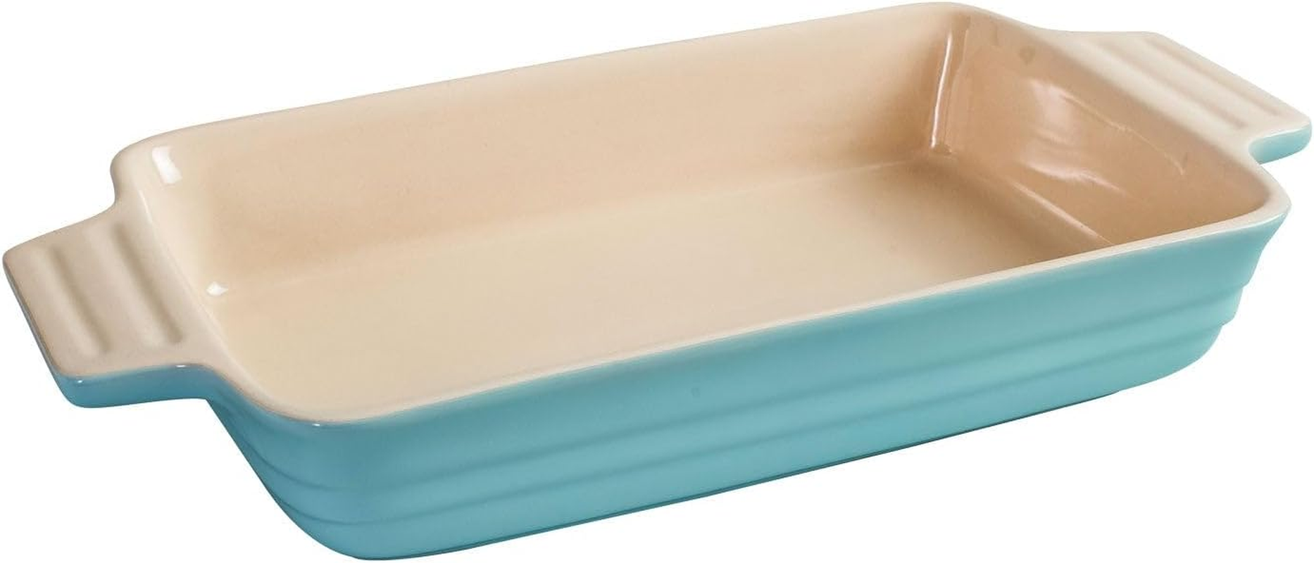 Chasseur La Cuisson Rectangular Baker Dish, Medium, Duck Egg Blue