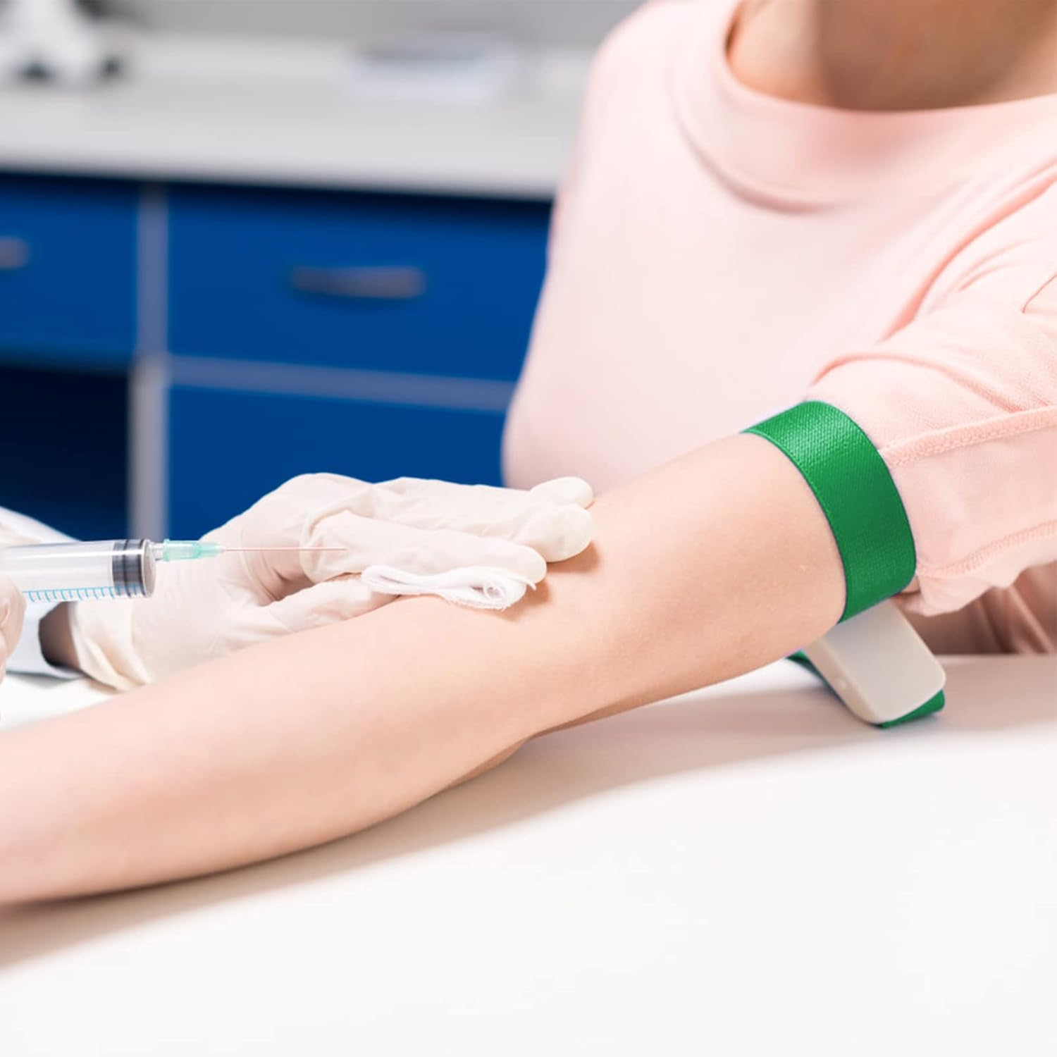 5 Pieces Tourniquet Venous Congestion Bracelet Medical Tourniquets Blood Sample Fast Tourniquet with a Unique Locking System Quick Release Breallen System for Outdoor Sports image number 1