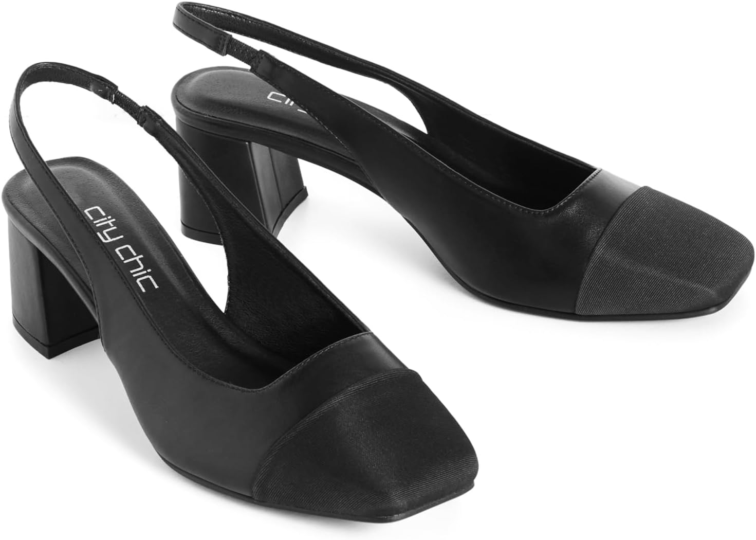 City Chic Women'S Wide Fit Slingback Sandals - Chelsea image number 1