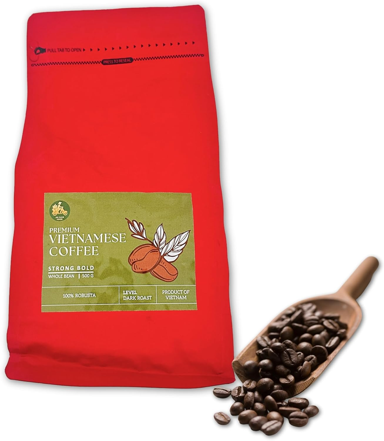 Standard Blend Vietnamese Coffee - Whole Bean, 1Kg, Bold, Strong Flavor Arabica Robusta Blend for an Full Bodied Coffee image number 2