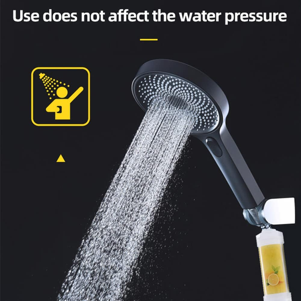 Vitamin C Shower Filter, Filters Contaminants, Neutralize Chlorine, Remove Heavy Metals, Easy Installation, Filtered Shower Water for Healthier Skin & Hair, Gifts for Wives and Girlfriends (Lemon) - Lavender image number 4