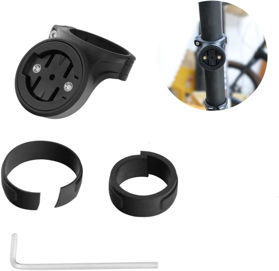 Bike Computer Mount, Bicycle Lights Bracket Holder for Mountain Road Bike Handlebars & Seatposts Compatible with Camera or Headlight Quick Release Combo Extended Adapter image number 1