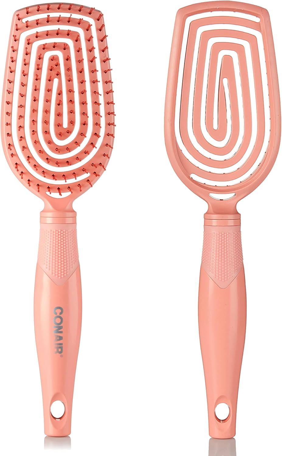 Conair Scalp Care Detangling Hairbrush - Curly Hair Brush - Scalp Massager - Hairbrushes for Women & Men - Detangler for All Lengths - Can Use Wet or Dry - Standard image number 2