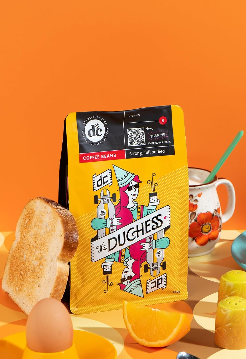 Dc Coffee the Duchess Strong Coffee Blend - Embrace Your Power with Toffee, Cherry, and Butterscotch Tasting Notes (Whole Coffee Bean, 1Kg)