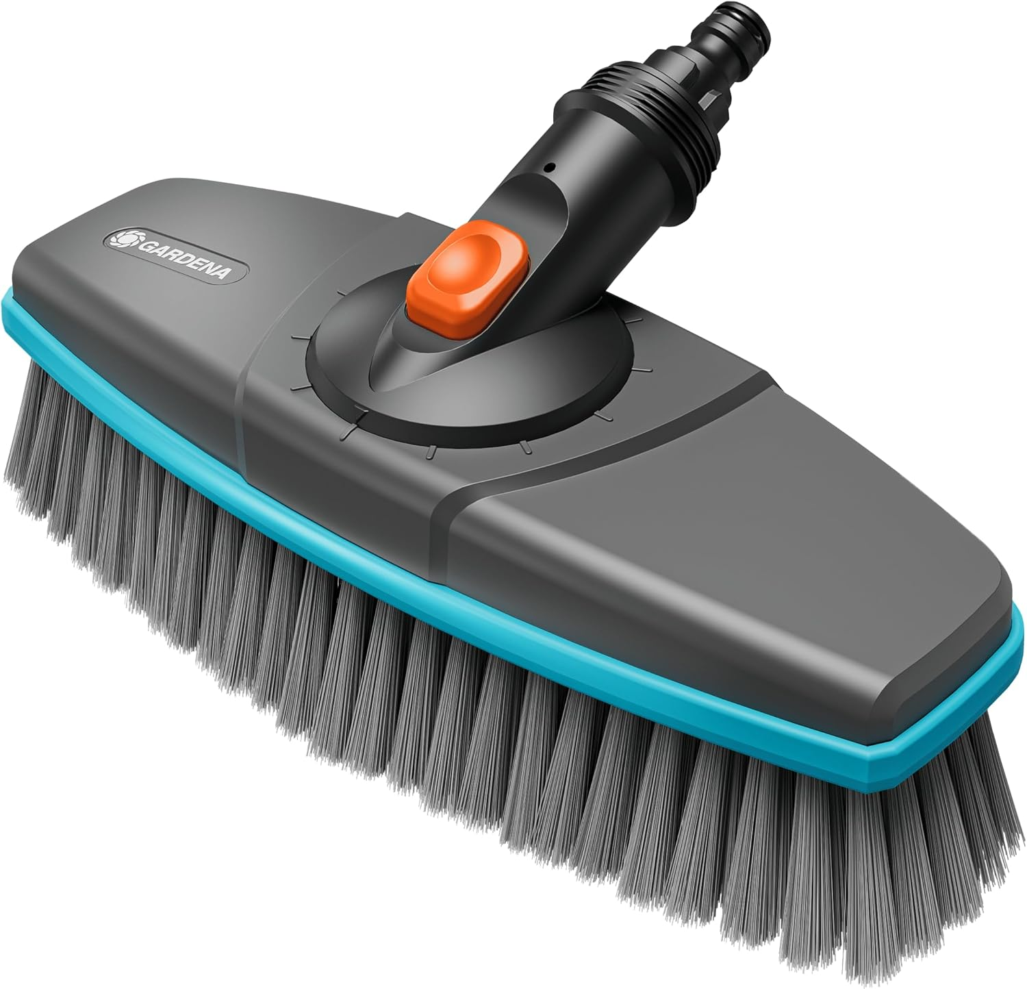 Gardena Cleansystem Soft, Long-Handled Brush: Brush for Cleaning Sensitive Surfaces, Soft Bristles, Swivelling, for Connection to Cleansystem Handle, Ideal for Larger Surfaces (18810-20) image number 3