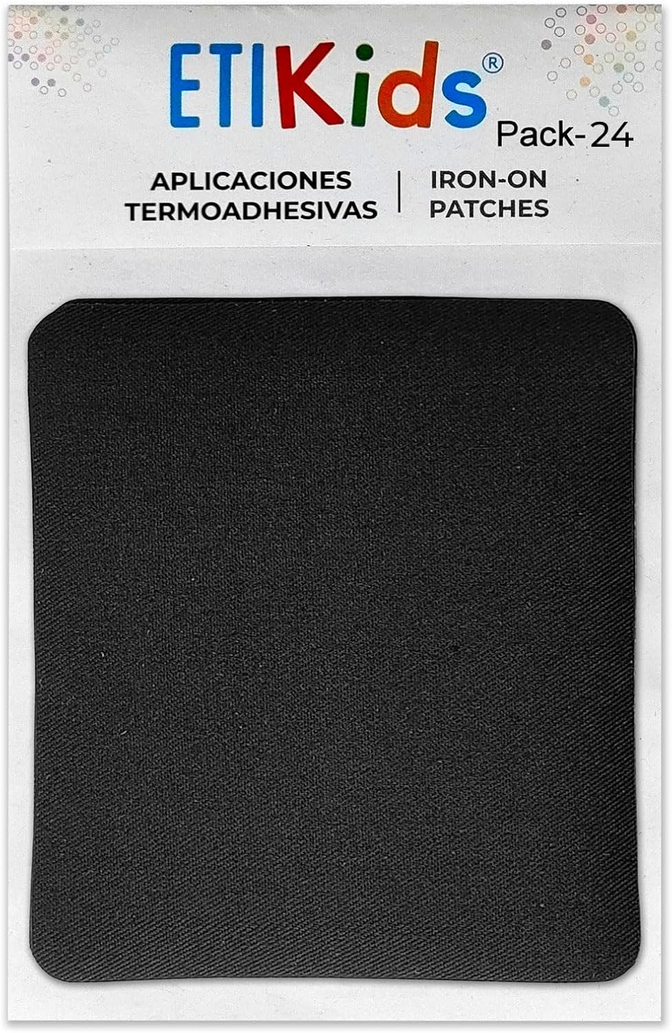 Iron-On Thermoadhesive Knee Pads. Elbow Pads to Protect Your Clothes and Repair Pants, Jackets, Sweaters, and Shirts. 3.4 X 3.9 in (Black, 12 Patch)
