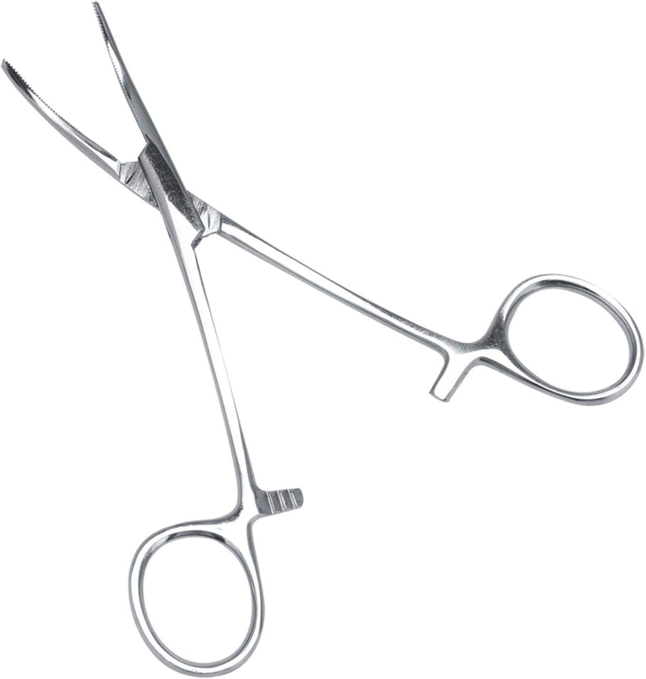 Ears Grooming Kit Tweezers, Clean Ear Canal Stainless Steel Ear Hair Tweezers, Curved Tip Cleaning Clamp Pet Dog Trimmer Accessories Pet Grooming Scissors, for Dogs and Cats For(Small) image number 1