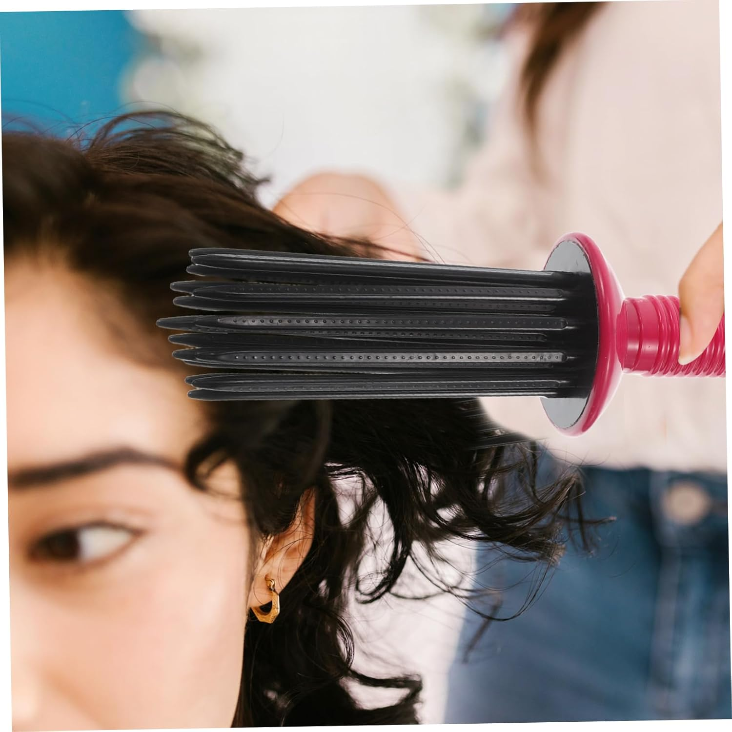 PACKOVE Fluffy Curling Comb for Curly Hair Styling Comb Hair Brush Slip Hairstyling Brush