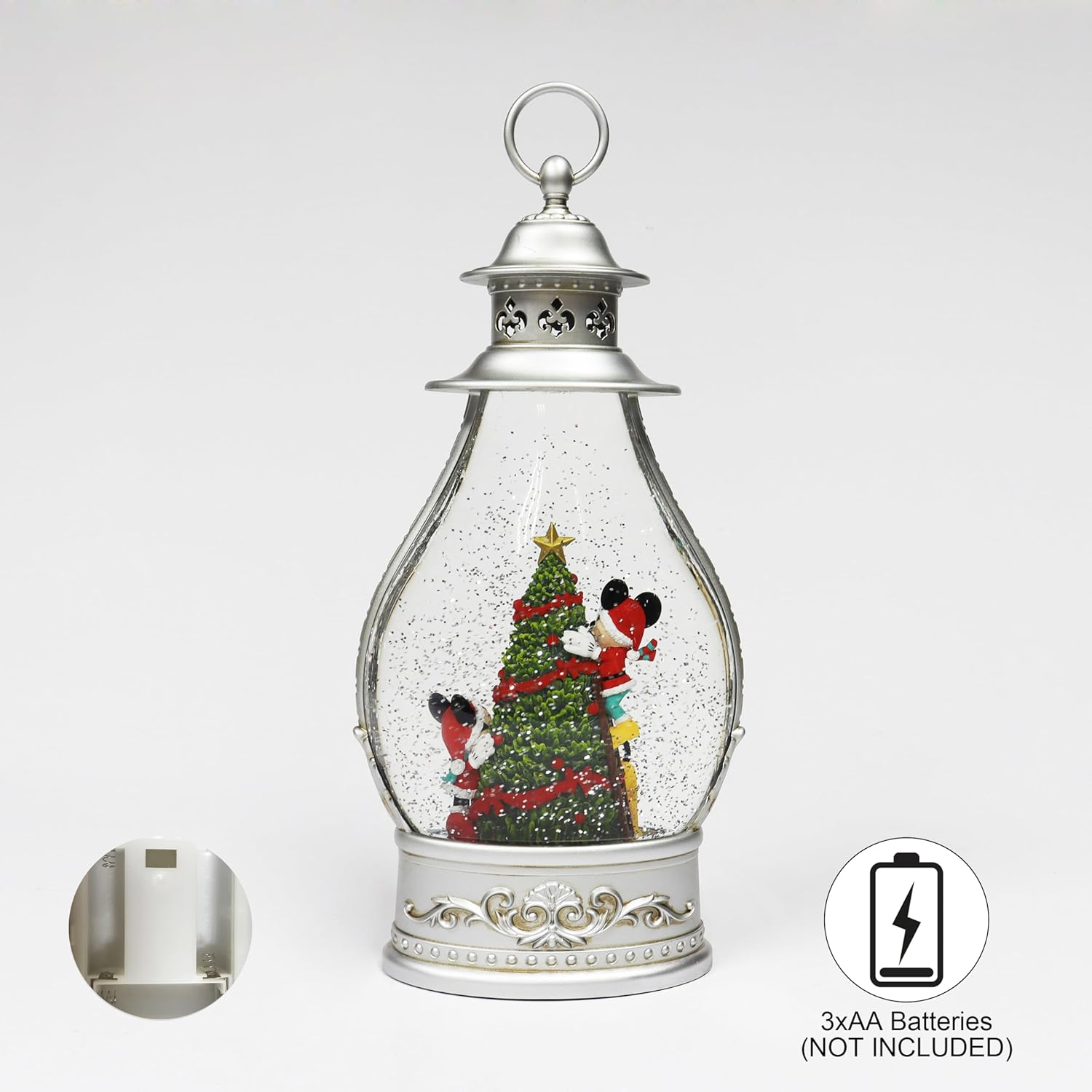 14 in H LED Holiday Disney Spinning Lantern image number 1