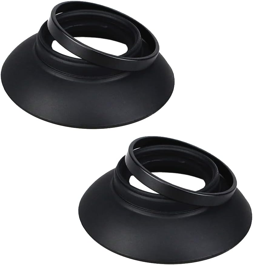 DK-19 Eyecup Eyepiece Viewfinder Compatible for Nikon D810 D810A D800 D800E D700 F6 D5 Camera, Replaces DK-17/DK-19 (2 Pack)