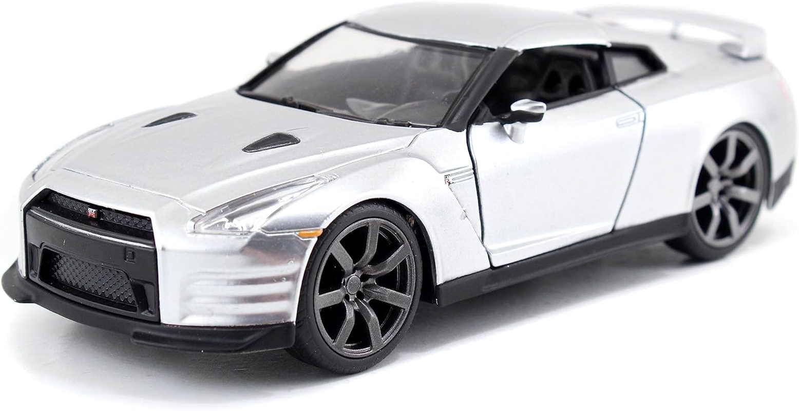 Jada Brian'S Nissan GT-R R35 Silver Fast & Furious Movie 1/32 Diecast Model Car By image number 4
