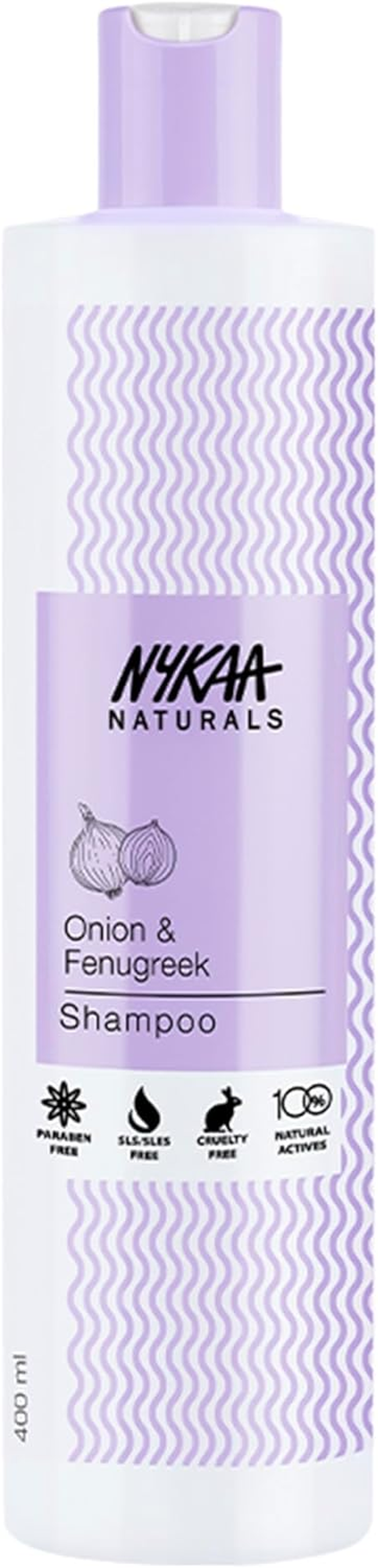 Nykaa Naturals Shampoo - Boosts Circulation to Promote Healthy Hair Growth - Adds Shine and Luster, Strengthens and Moisturizes Strands - Suitable for All Hair Types - Onion and Fenugreek - 13.52 Oz image number 6