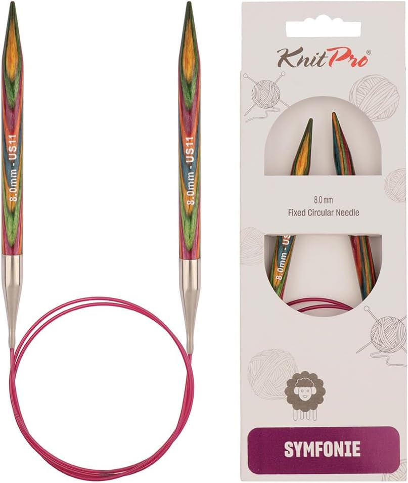 Knitpro 80 Cm X 4 Mm Symfonie Fixed Circular Needles, Multi-Color - 3.75Mm image number 4