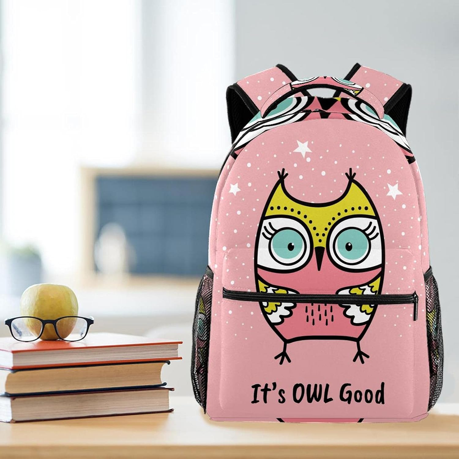 Its Owl Good Backpack Students Shoulder Bags Travel Bag College School Tote Backpacks image number 3