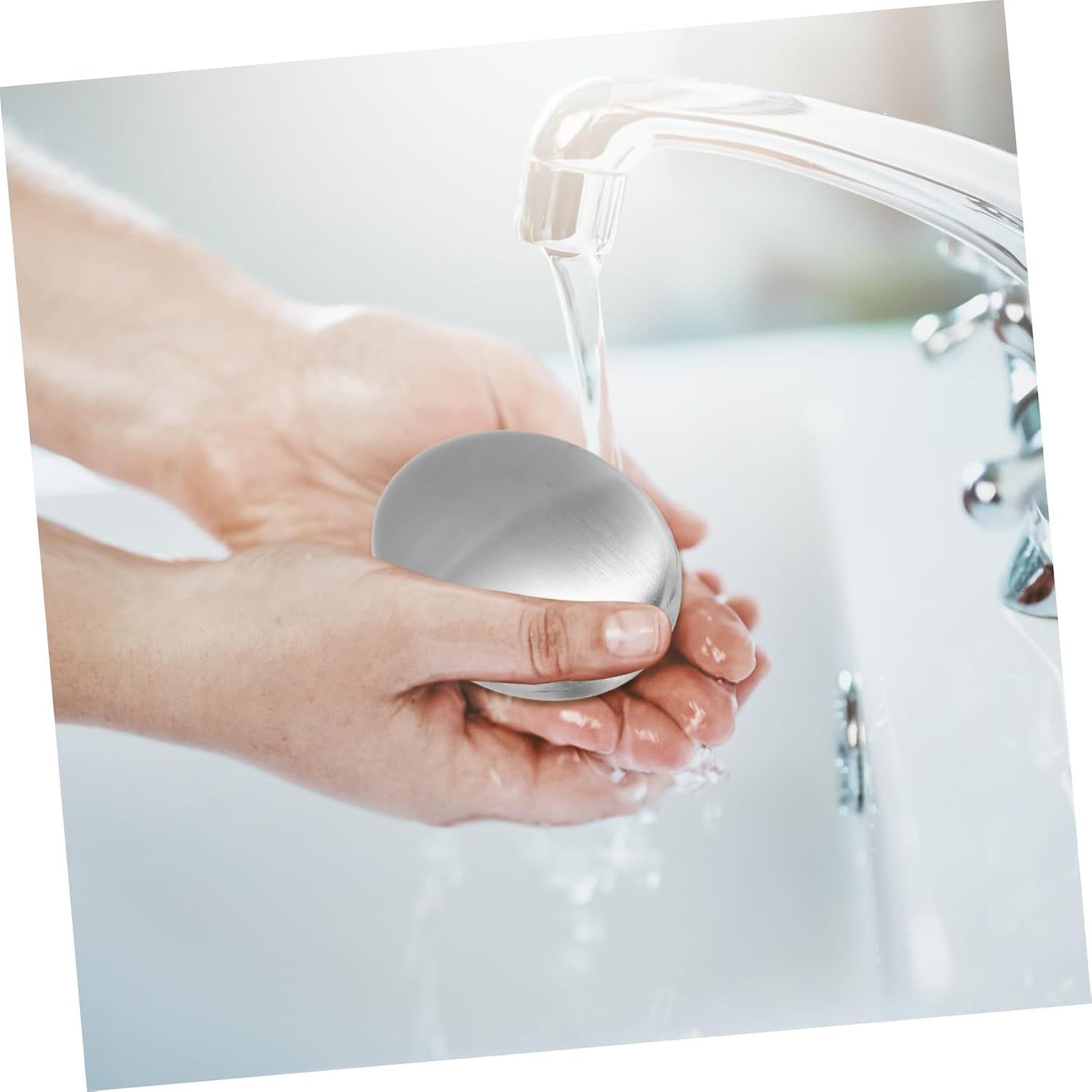 Mobestech Stainless Steel Soap Bar Odor Remover Soap for Home for Kitchen and Cooking image number 1