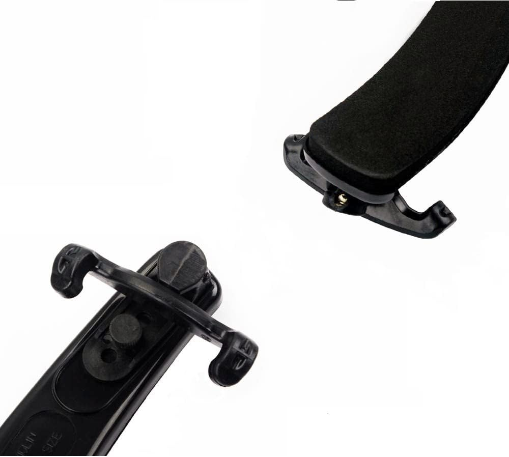 Violin Shoulder Rest,Plastic Violin Shoulder Rest,Adjustable Plastic Shoulder Rest for for 3/4 & 4/4 Violins,Viola Height Adjustable Violin Shoulder Rest with Elastic Rubber Claw Feet