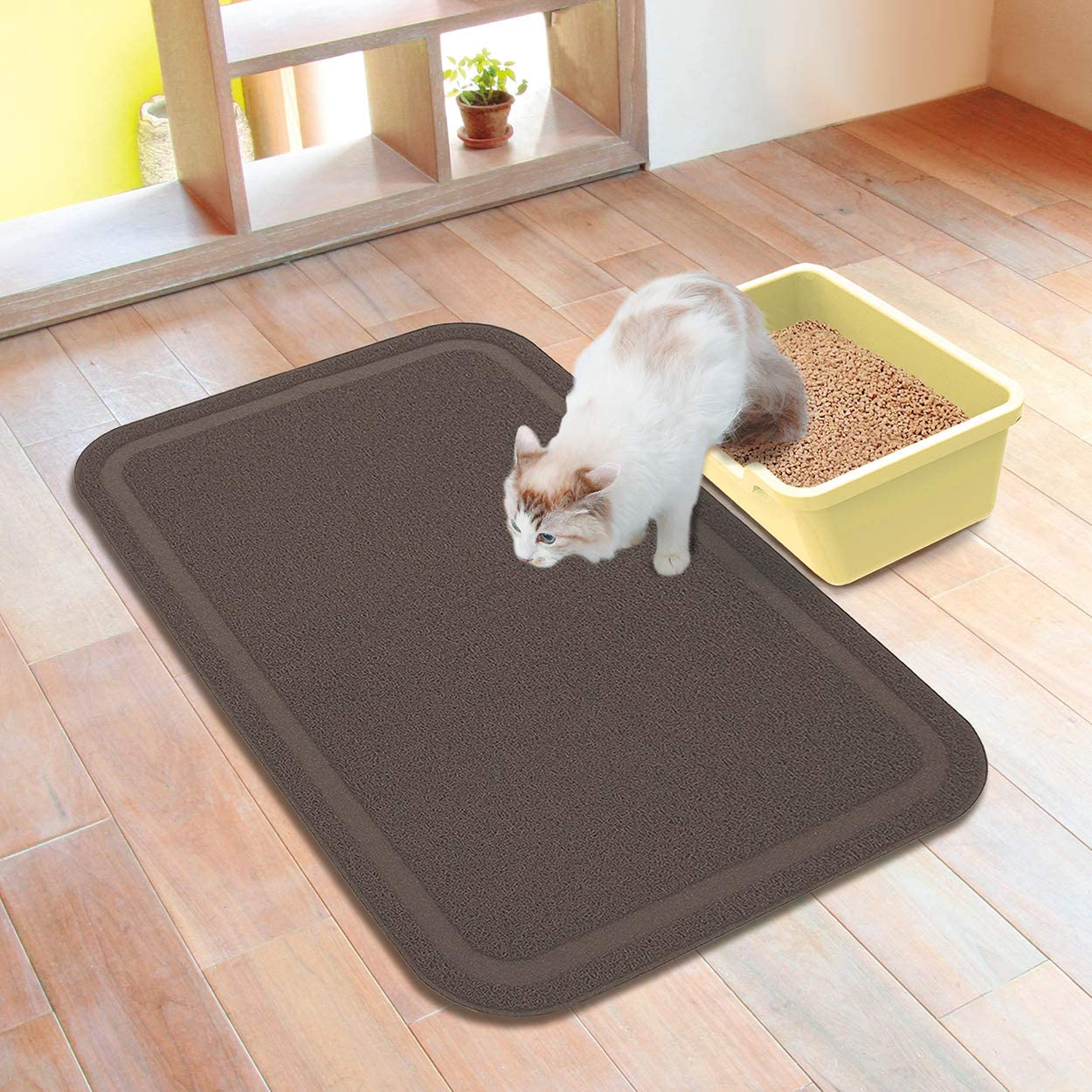 Petio Necoco Cat Litter Toilet Wide Mat, Grey image number 5