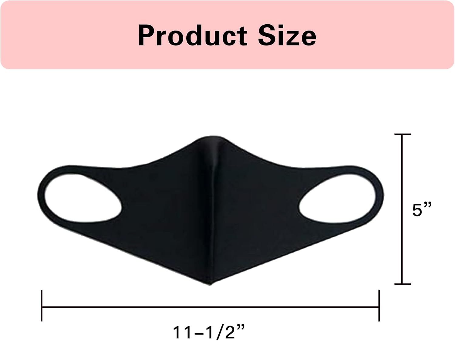 ONBPIY Black Face Mask 12 Pack Reusable Washable Breathable Fabric for Men Women Unisex Daily Use Face Cover Mask image number 4