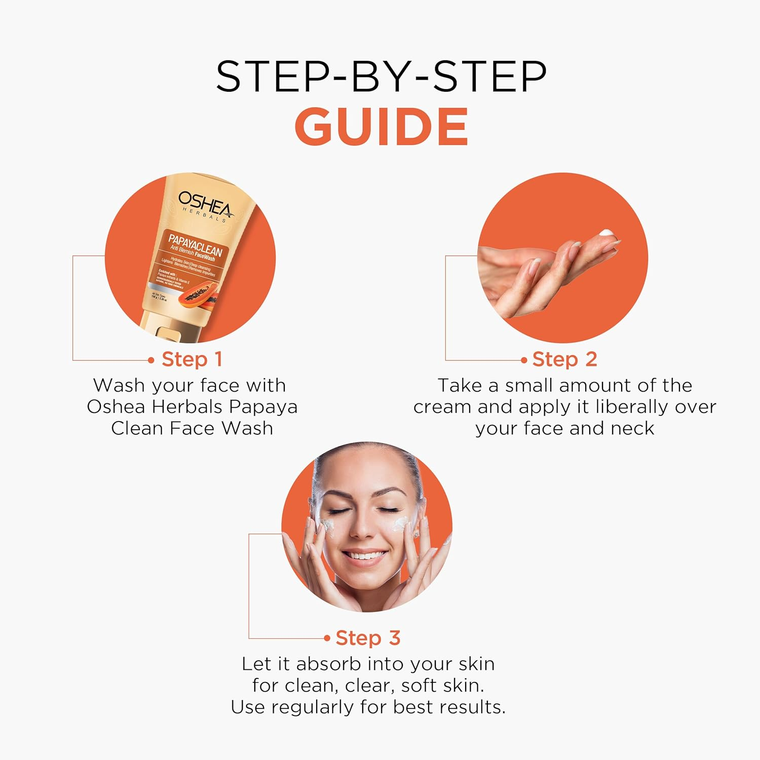 Oshea Papayaclean anti Blemish Cream, 50 G (Orange)