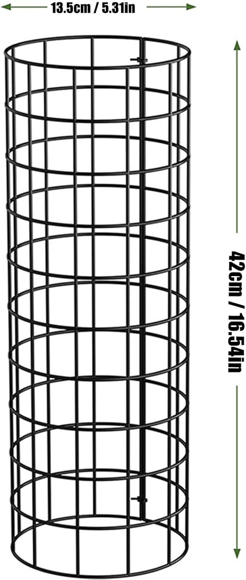 6 Pack Plant Protector from Animals, 5.31 X 16.54Inch Metal Plant Cages Wire Plant Protectors, Plant Protector from Animals, Metal Mesh to Keep Animals Out, for Garden Flowers