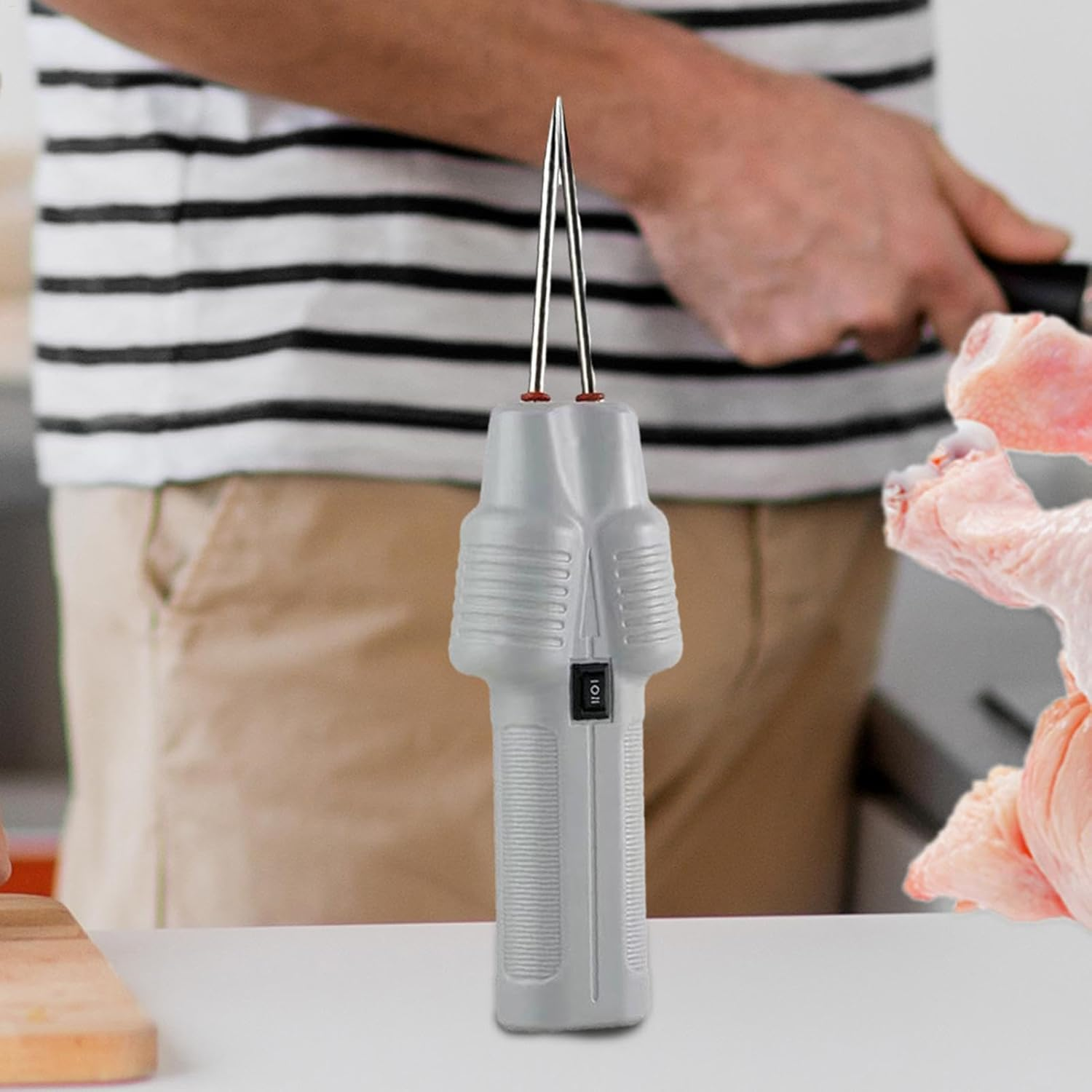 Adorable Chicken Plucker, Turkey Feather Remover, Automatic Turkey Handheld Electric Chicken Plucker, Quail Feather Remover, Chicken Feather Remover, Multifunctional Feather Plucker for Turkeys image number 2