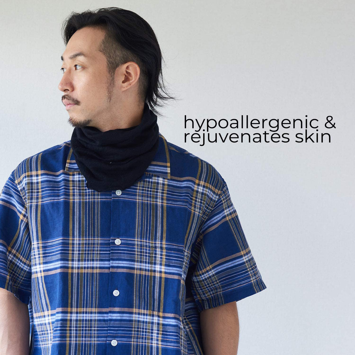 CHARM Silk Headband Scarf Neck Gaiter - Womens Chemo Head Wrap Mens Motorcycle Fashion