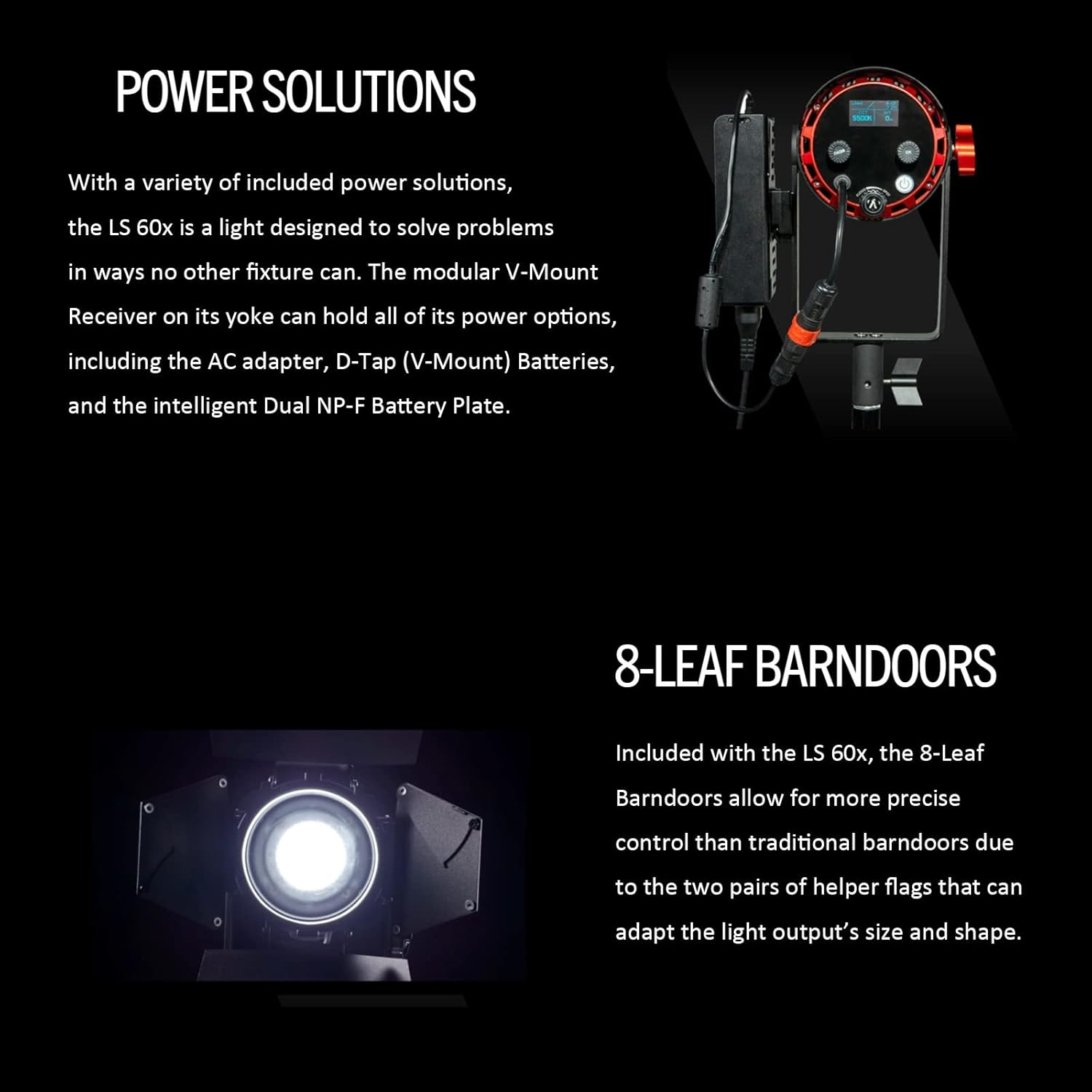Aputure LS 60X LED Video Light,60W Bi-Color 2700~6500K Support App Control,Built-In Lighting Fx,Adjustable Bowens Mount Light for Photography,Outdoor Shooting image number 3