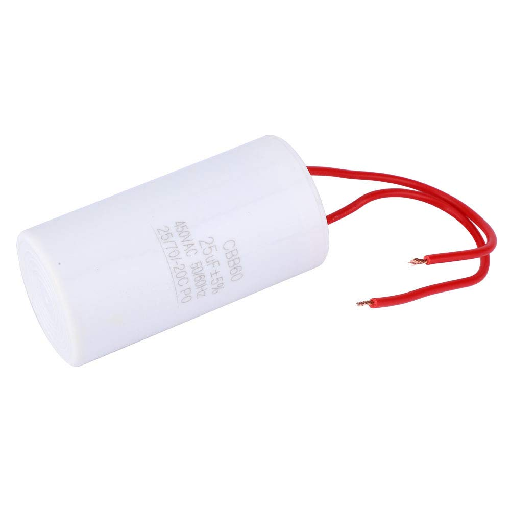 TOPINCN CBB60 Insert Starting Capacitor 25Uf 450VAC for Small Electric Appliance Repair 25/70/-20 image number 4