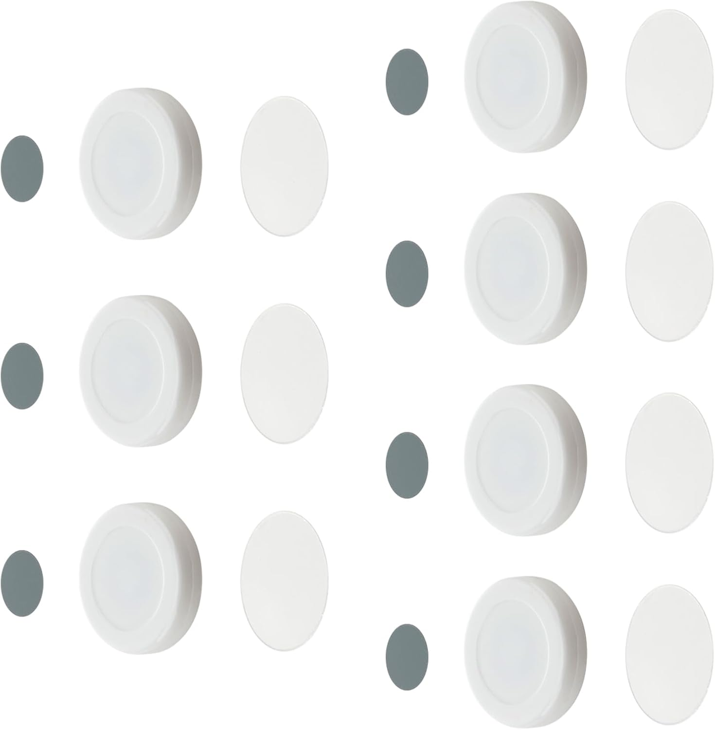 7-Pack Magnetic Wall Mount Remote Control Holders, Strong Self-Adhesive Remote Storage Solutions for Home and Office, White image number 5