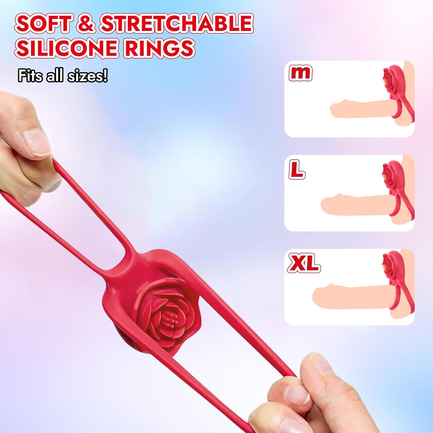 ZEZELIFE Vibrating Cock Ring for Couples, 9 Vibration Modes Penis Ring for Men, Penis Vibrator with Clitoral Vibrator, Clitoris Stimulator for Women, Adult Sex Toys image number 6