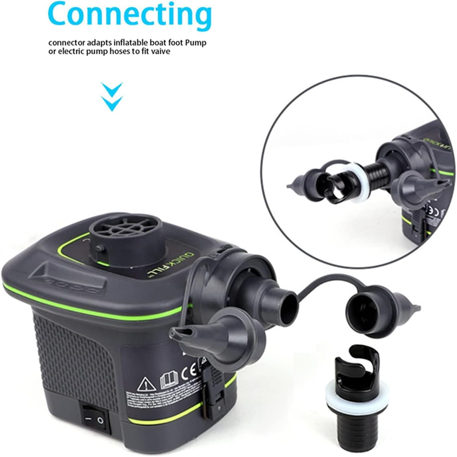 2Pcs Inflatable Boat Valves Hose Adapter Connector Sup Pump Adaptor Surfboard Accessory Leakproof Kayak Air Valve Connector image number 1