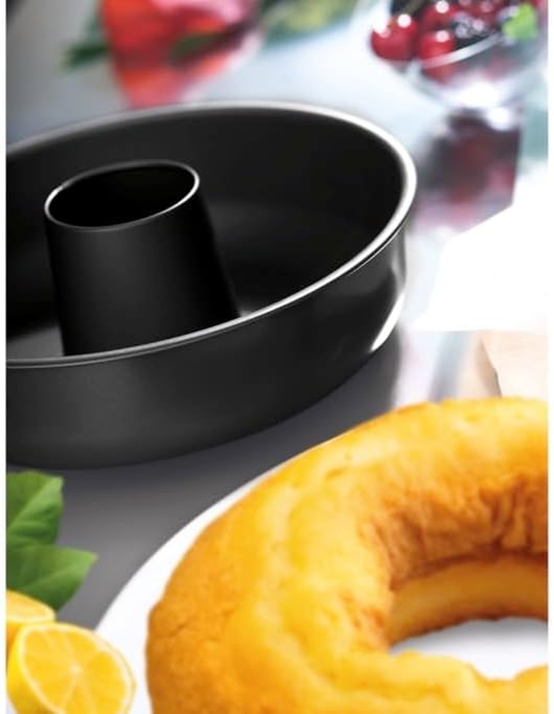 FORMEGOLOSE&trade;, Savarin Cake Pan 25 Cm, Made of Steel with Double Layer of Non-Stick Coating, Black Colour image number 1