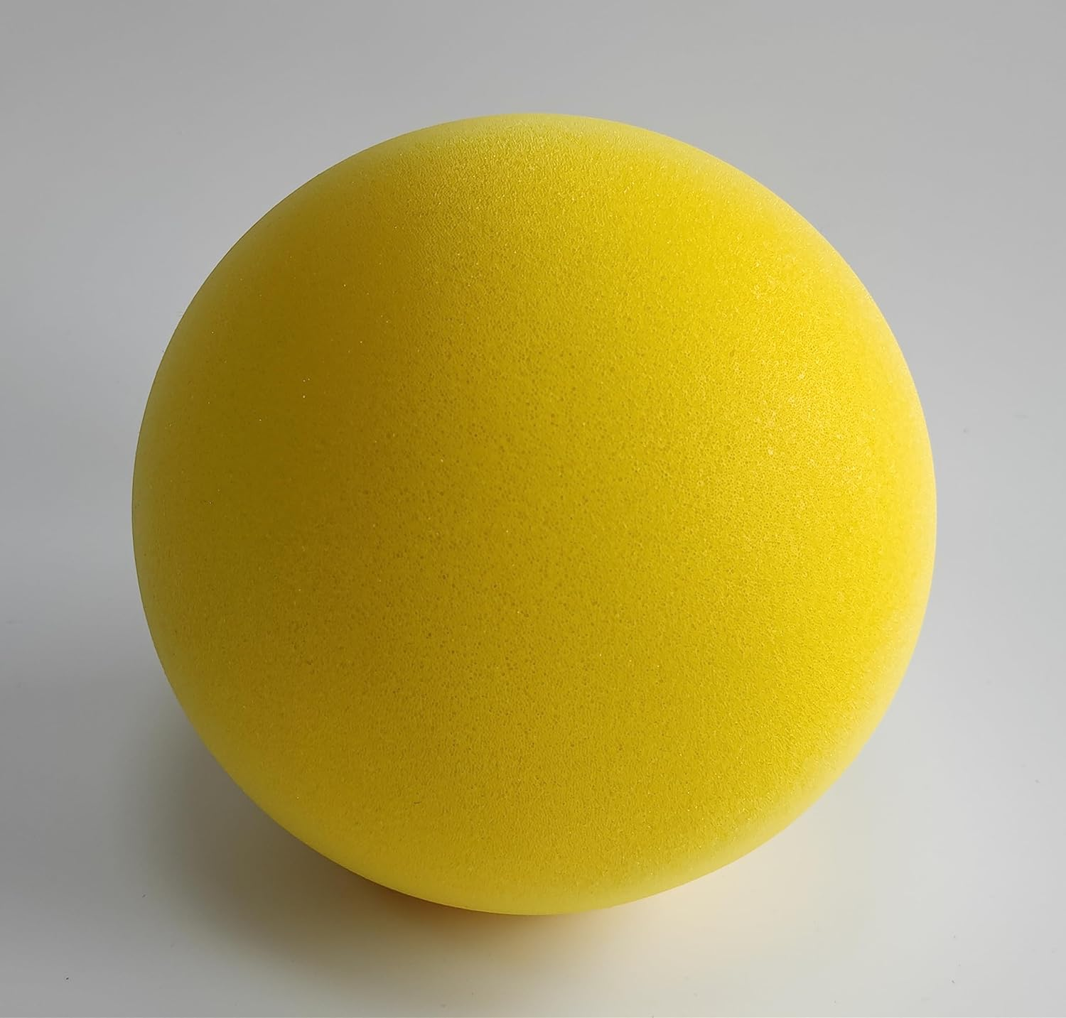 7Inches Uncoated Silent Foam Ball, Indoor &Outdoor Sponge Ball Playground Ball Dodge Ball - Yellow image number 3