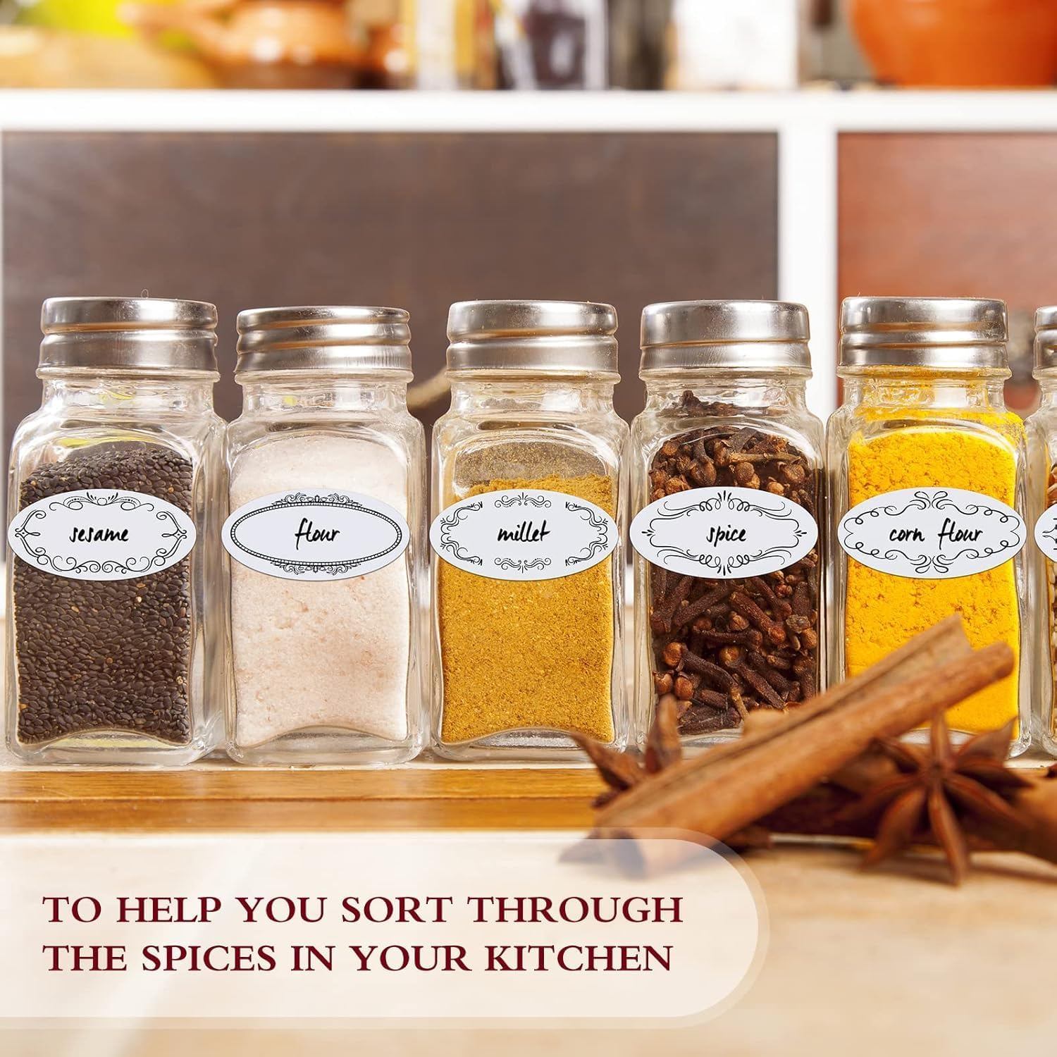 2 Roll Design Food Jar Stickers with Perforation Line,Dissolvable Food Label Stickers with Perforation Line,Canning Labels Food Jar Stickers,Dissolvable Food Labels Dissolvable Canning Labels for Jars image number 2