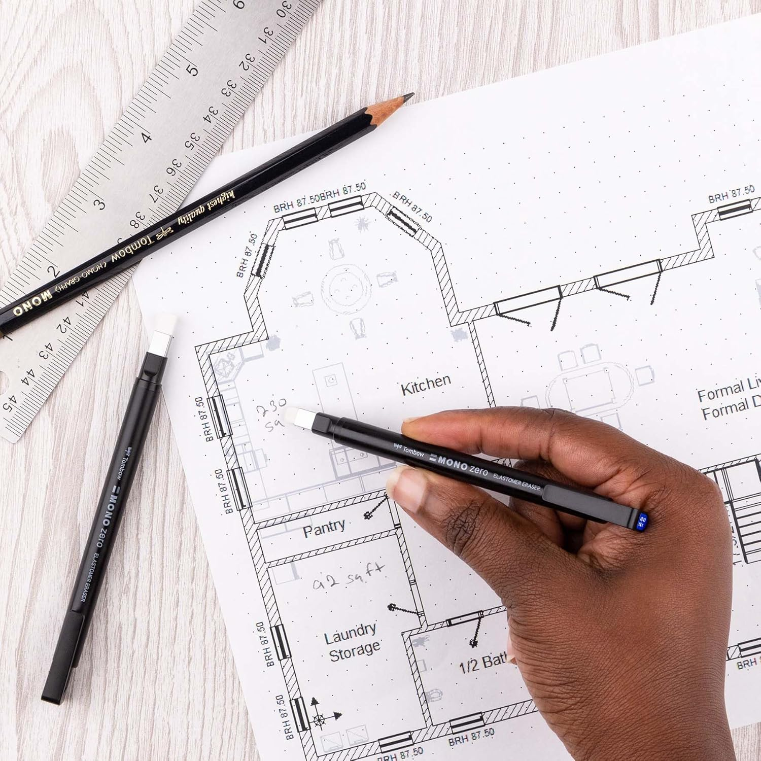 Tombow MONO Zero Eraser Value Pack, Rectangle 2.5 Mm, 1-Pack image number 3