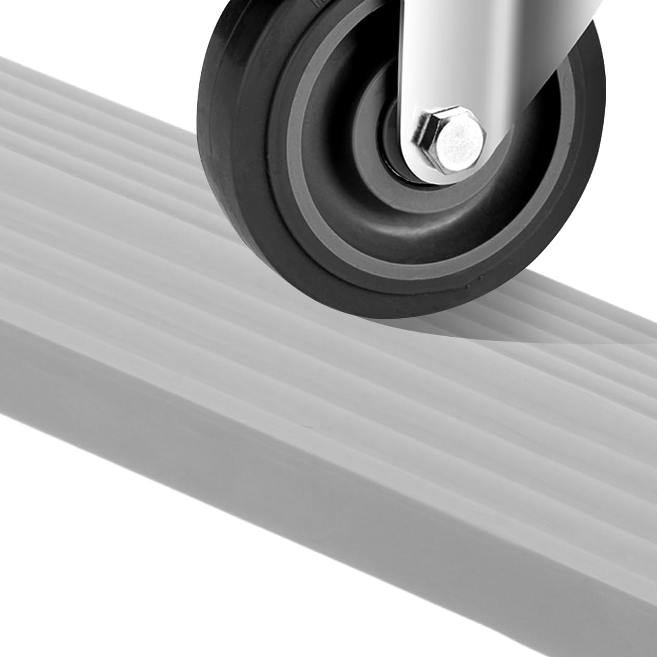 Grey Plastic Threshold Ramp for Robot Vacuums Lightweight and Portable Entry Slope Mat for Doorways and Small Steps image number 4
