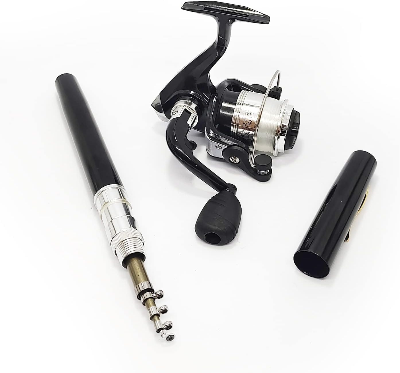 Pen Fishing Rod Reel Combo Set Premium Mini Pocket Collapsible Fishing Pole Kit Telescopic Fishing Rod with Spinning Reel image number 4