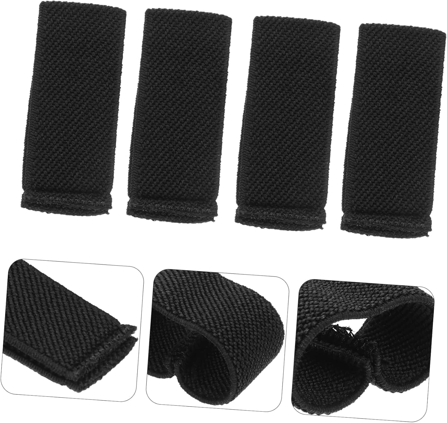 Mijradge Backpack Strap Keeper 4 Pcs Elastic Belt Keepers for Duty Belt Stay Loops Belt Holders Retainer Band for 1.5" Wide Belts and Straps image number 3