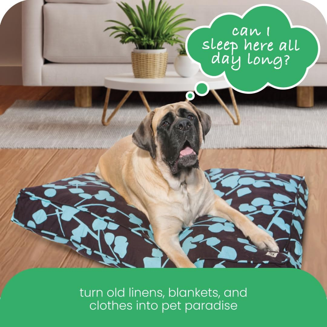 Molly Mutt Medium to Large Dog Bed Cover - Your Hand in Mine Print - Measures 27&rdquo;X36&rdquo;X5&rsquo;&rsquo; - 100% Cotton - Durable - Breathable - Sustainable - Machine Washable Dog Bed Cover image number 6