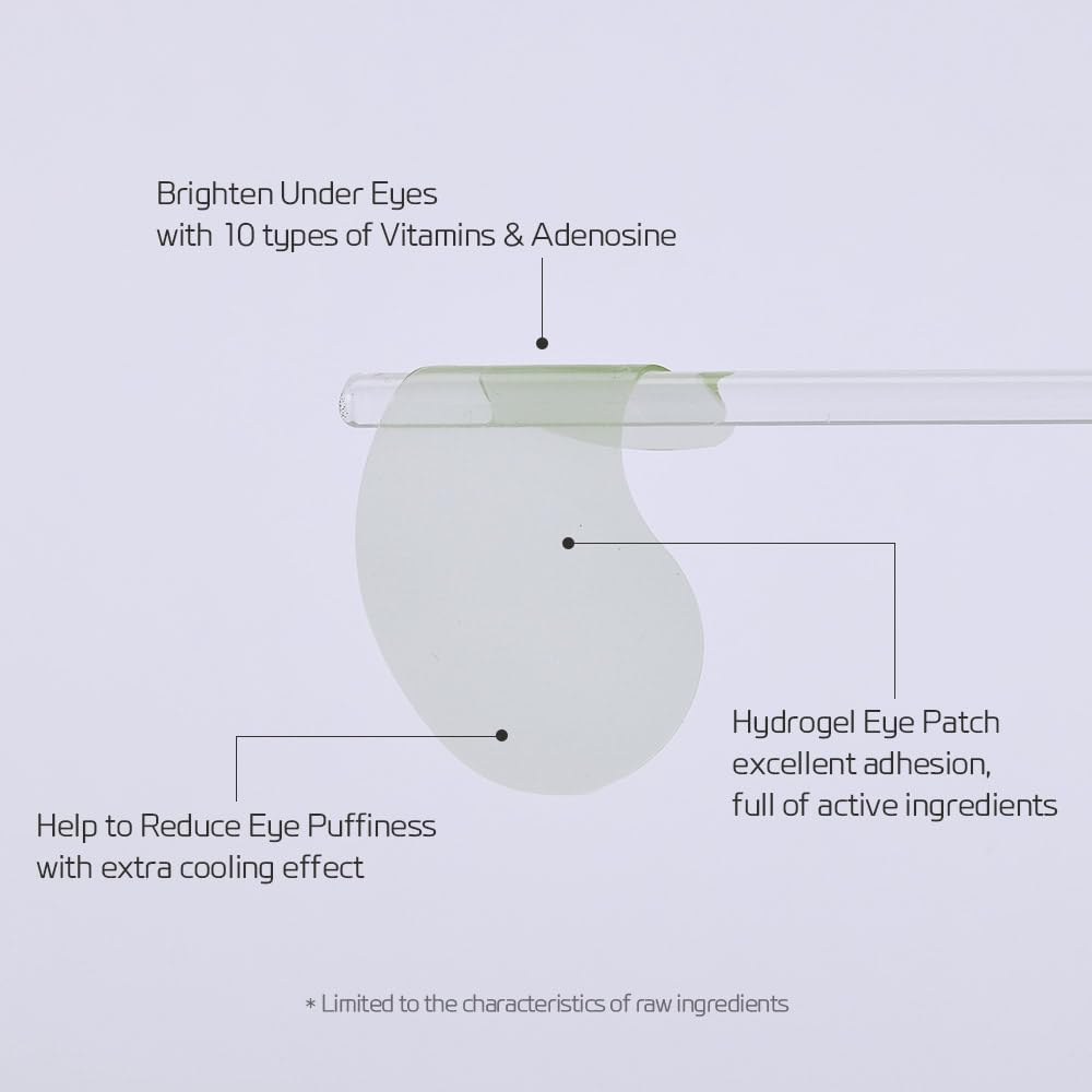 Neos:Lab Chill down Gel Eye Mask 60Ea (30Pairs) - Cooling Hydrogel Eye Patch with Catechins, Arnica Flower, Vitamins, Caffeine for Relieving Tired Skin, Even Skin Tone, Reducing Eye Bags, Puffy Eye image number 4