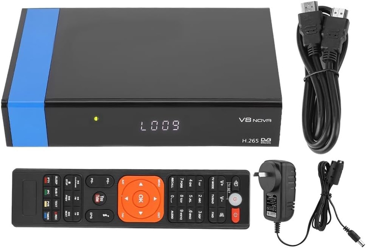 Fosa Full HD 1080P -S2 FTA Digital Satellite Receiver with Remote Control for GTMEDIA V8 Nova, Built-In Wifi, Support H.265, Powervu, Biss Key (AU Plug) image number 1