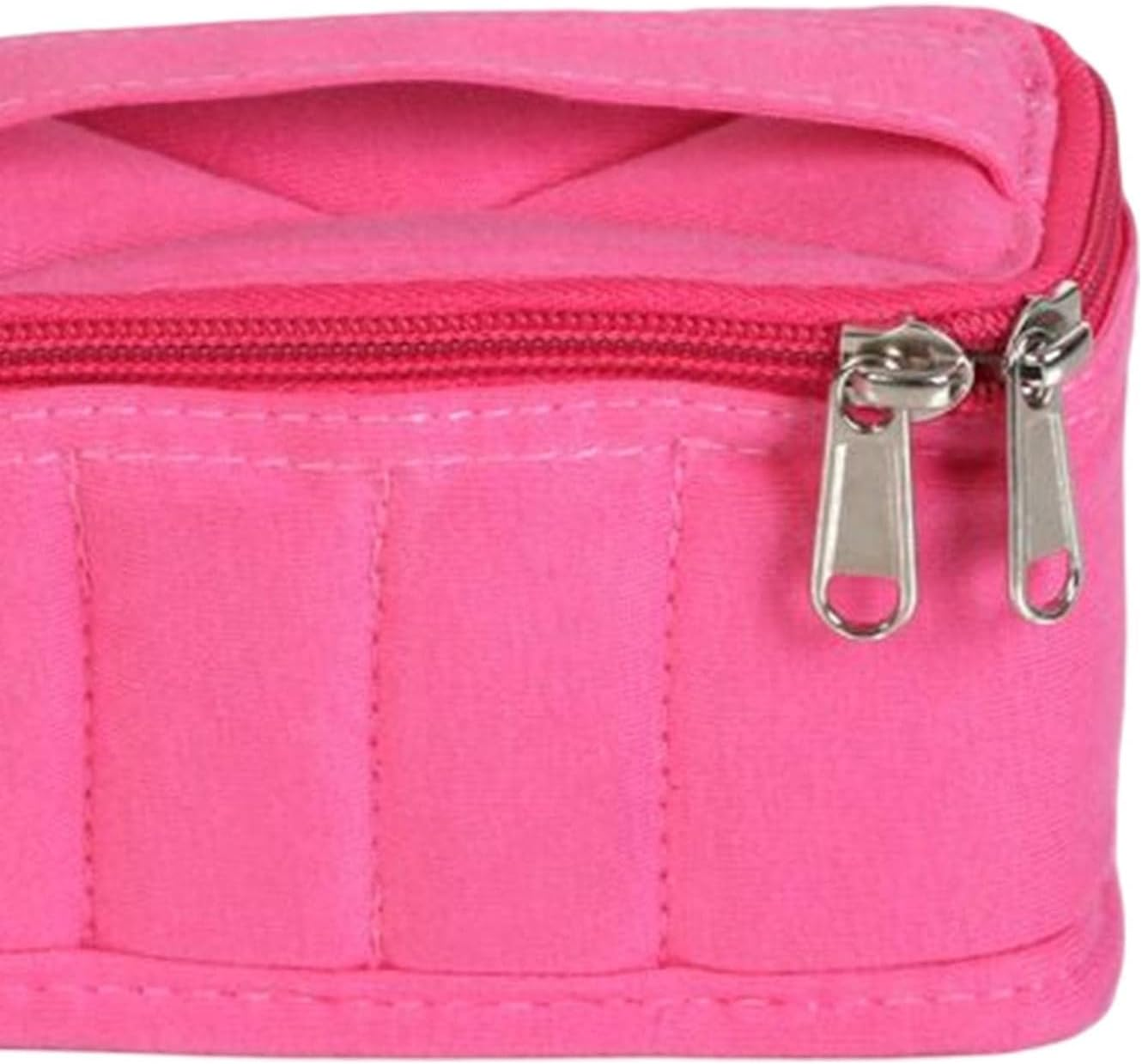 Portable Toiletry Bag Makeup Bag Unique Gift Storage Pouch Multifunction Cosmetic Organizer for Business Trips (Purple), Pink, One Size - Black image number 6