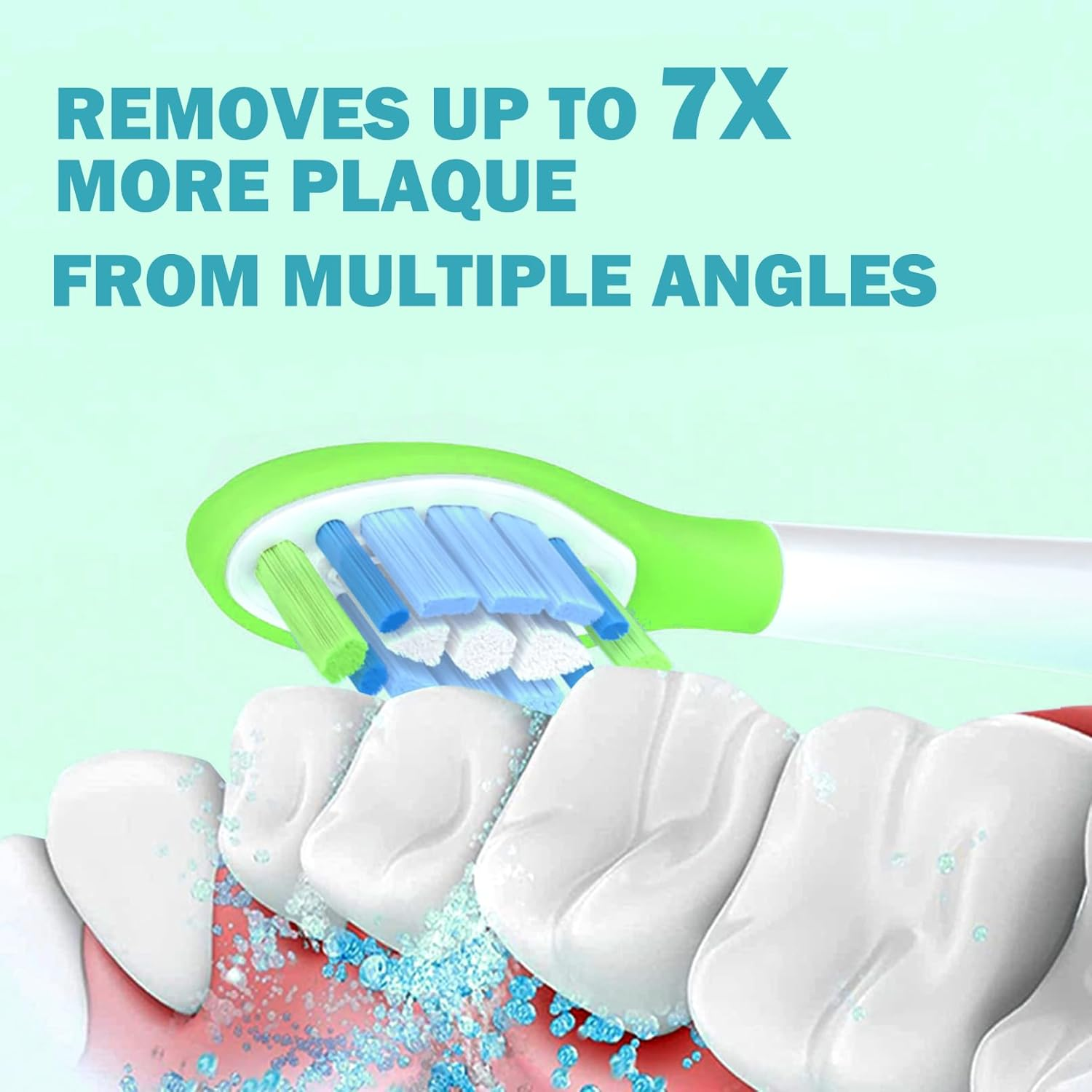 Replacement Toothbrush Heads for Philips Sonicare Toothbrush Heads, Compatible with Philips Click-On Toothbrushes, Advanced Plaque Removal，Sensitive Gum Care, 12 Pack image number 2