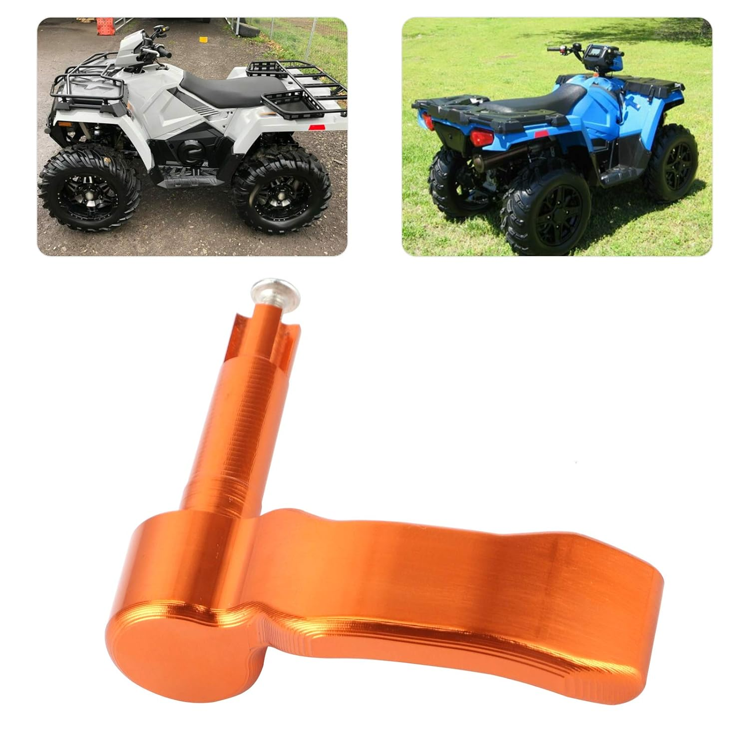 Aluminum Throttle Control Lever, Throttle Control Lever with Comfort for Polaris Sportsman 570 2014-2018 for Polaris Sportsman 850 2009-2018 image number 6