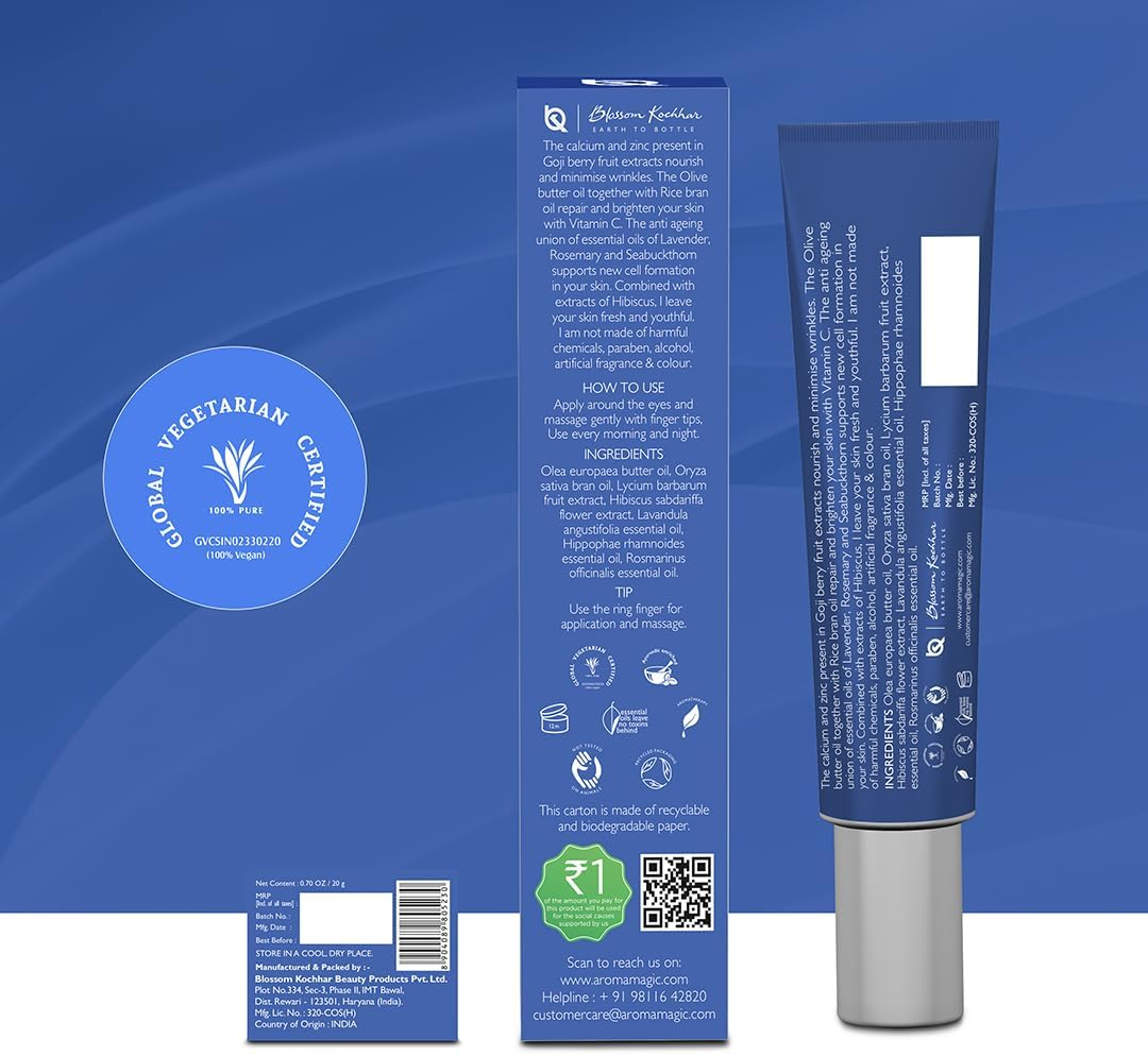 Aroma Magic Almond under Eye Cream, 20G (Pack of 3) image number 2