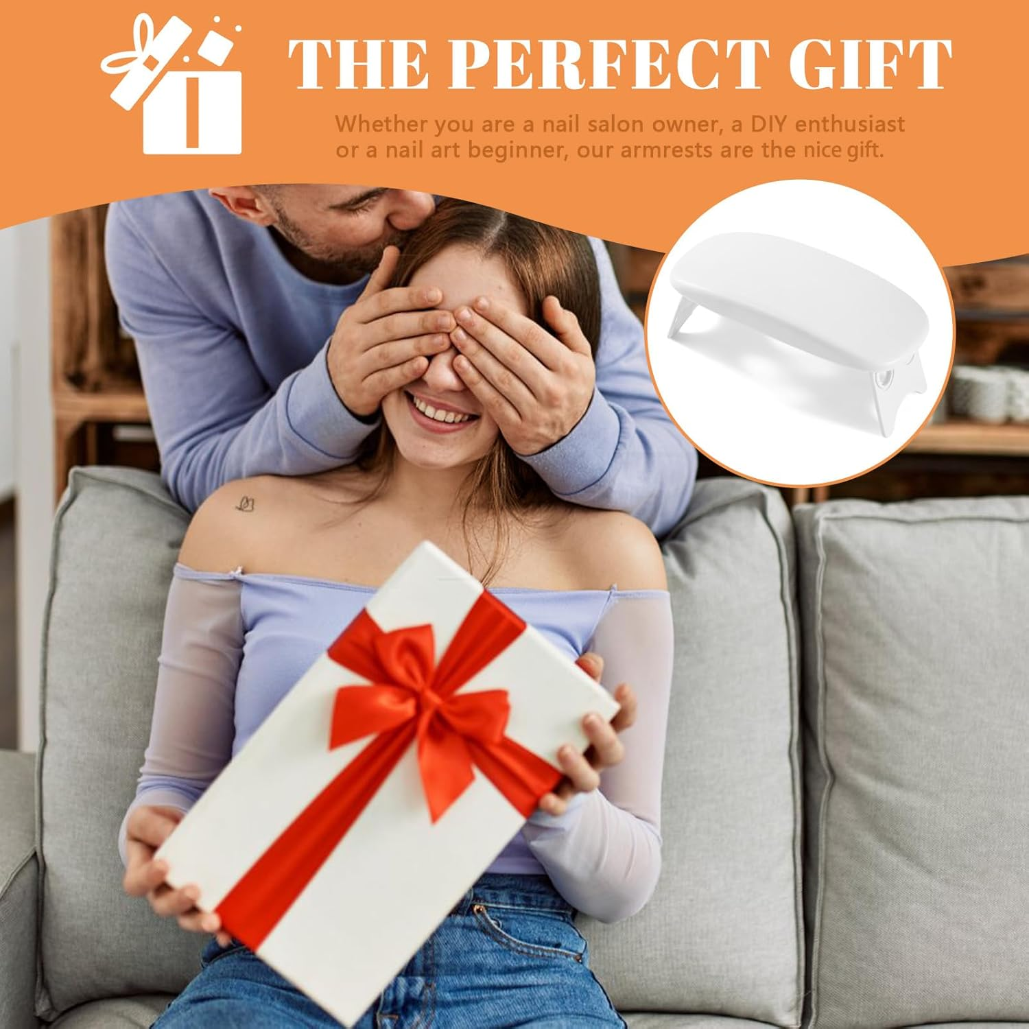 Huakaile Plastic Arm Rest for Nails Tech White, Foldable Manicure Hand Rest Stand Holder, Professional Nail Art Hand Pillow for Clients Table Desk Station Salon Supplies Accessories image number 4