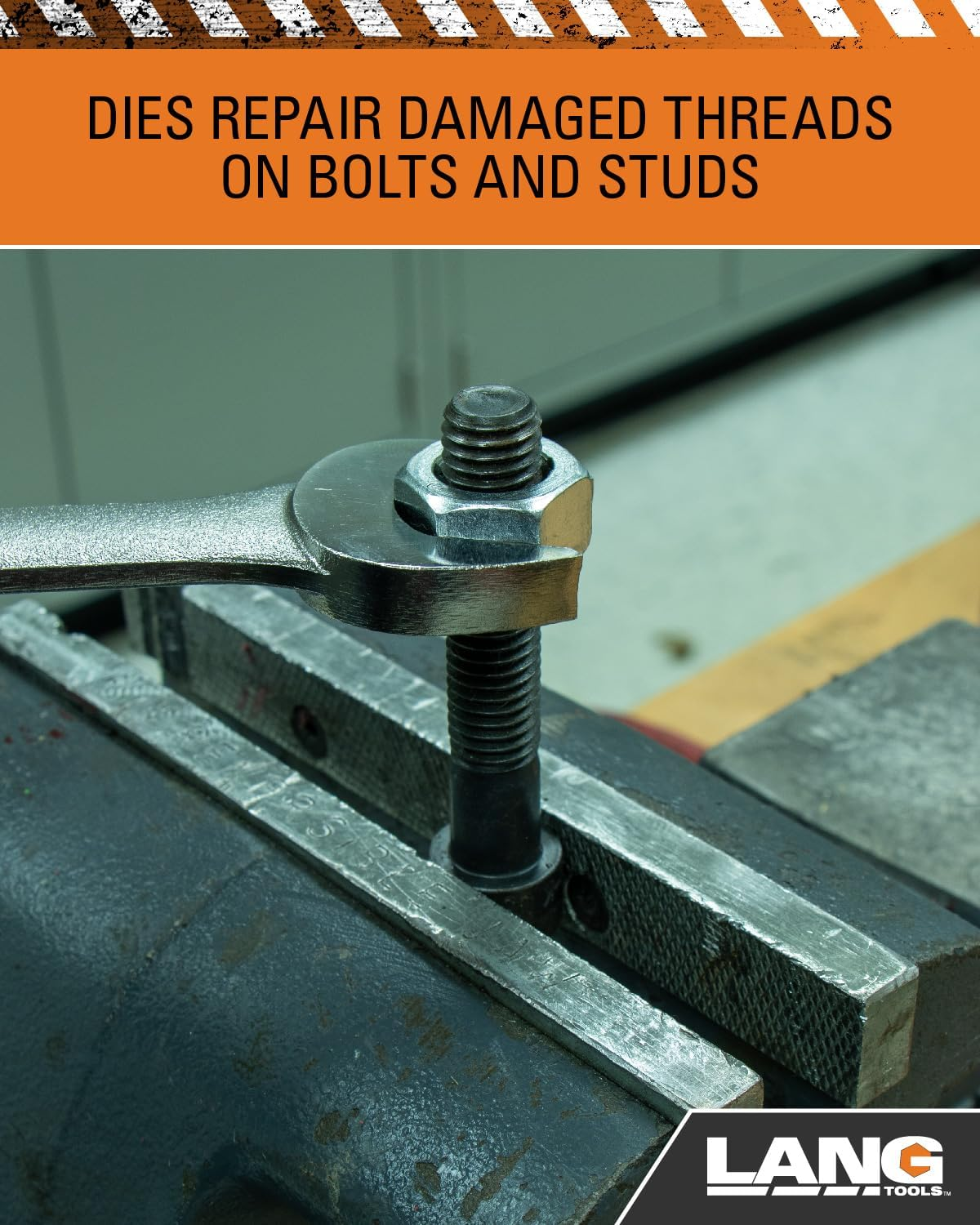 Lang Tools 2581 26-Piece Thread Restorer Tap and Die Set, Black image number 4