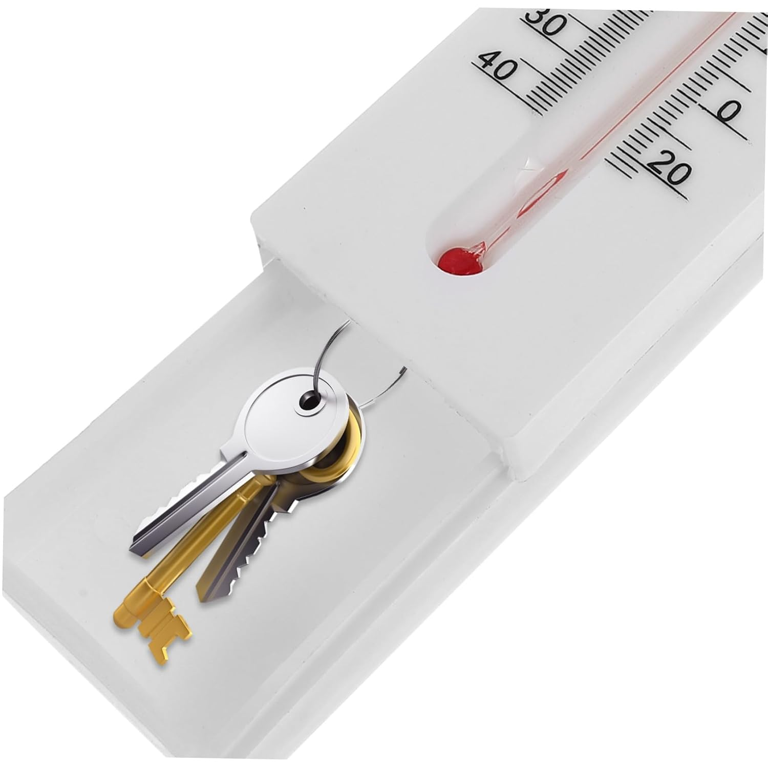 Gatuida 2Pcs Office Key Hider Outdoor Thermometer Outdoor Key Hider Thermometer White image number 5